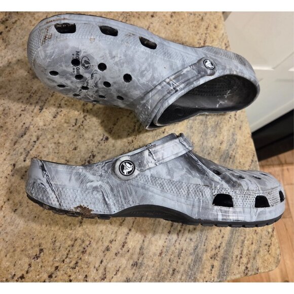 Crocs Mossy Oak Elements Fishing Gray  - All -Terrain Mens Size 12 - Picture 9 of 14